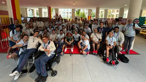 Imagen del Equipo Paral&iacute;mpico Espa&ntilde;ol en Par&iacute;s (foto: Grupo Fuertes)