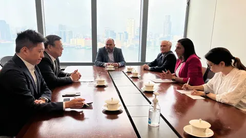 Encuentro de la consejera Sara Rubira con el secretario de Comercio y Desarrollo de la regi&oacute;n asi&aacute;tica, Algernon Yau