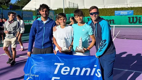 Jaime Alcaraz y Alvaro Mar&iacute;n ganan el Tennis Europe de La Coru&ntilde;a y Pontevedra