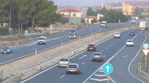 RM-15 a la altura de la pedan&iacute;a murciana de Ca&ntilde;ada Hermosa (foto: La 7)