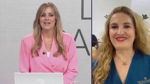 Mar&iacute;a Pina entrevista a la doctora murciana Natividad Cano (foto: La 7)