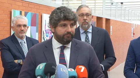 Fernando L&oacute;pez Miras, presidente de la Regi&oacute;n de Murcia (foto: La 7)