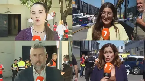 Imagen de archivo de algunos de los directos de aquel tr&aacute;gico 1 de octubre de 2023 en Atalayas (foto: La 7)