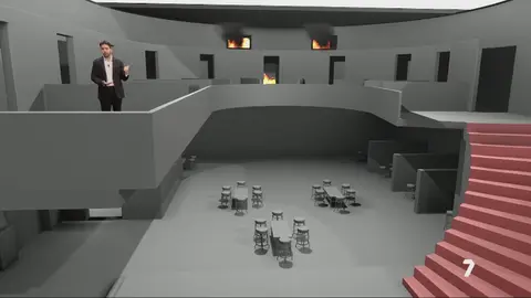Representaci&oacute;n virtual de lo ocurrido en Atalayas (foto: La 7)