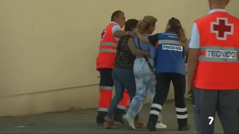 Equipo sanitario desplazado en la zona aquel 1 de octubre de 2023 (foto: La 7)