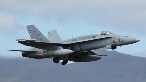 F18 del Ej&eacute;rcito del Aire (foto: Francisco Javier Chao)