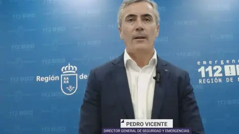 Pedro Vicente, director general de Seguridad Ciudadana y Emergencias de la Regi&oacute;n de Murcia (foto: La 7)
