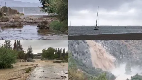 Varios puntos de la Regi&oacute;n de Murcia afectados por la DANA (foto: La 7)