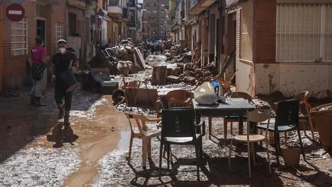 Imagen de una de las calles de la localidad valenciana de Paiporta