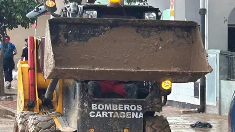Contingente de emergencia del Ayuntamiento de Cartagena en Valencia (foto: Ayuntamiento de Cartagena)