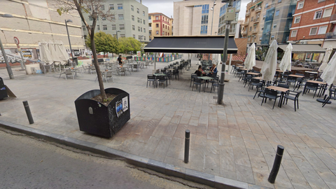 Plaza de Jesucristo Resucitado en el barrio de Santa Eulalia, en Murcia