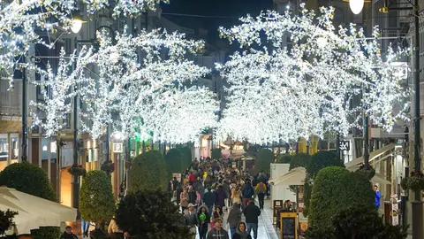 Luces navide&ntilde;as en la ciudad de Cartagena (foto: Ayuntamiento de Cartagena)