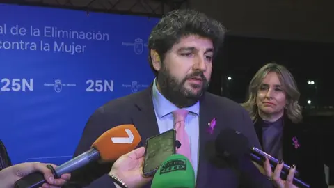 Fernando L&oacute;pez Miras, presidente de la Regi&oacute;n de Murcia (foto: La 7)