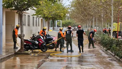 Contingente murciano desplazado en zonas afectadas por la DANA