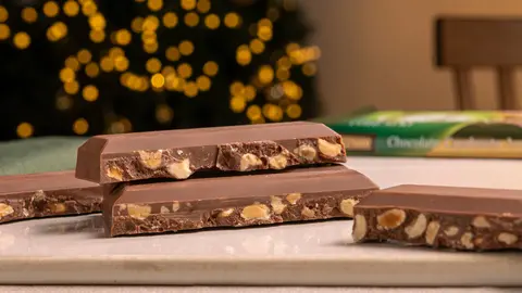 Turr&oacute;n chocolate y cacahuetes de Mercadona