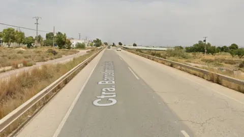 Carretera N-340 direcci&oacute;n Lorca, a la altura de Totana (foto: Google)