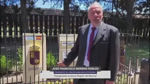 Jos&eacute; Francisco Moreno Robles, presidente del Rinc&oacute;n Murciano de Rosario (foto: La 7)