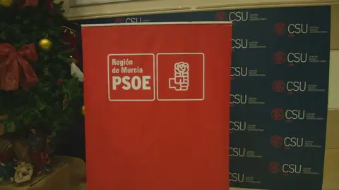 Imagen del interior de la sede del PSOE en la Regi&oacute;n de Murcia (foto: La 7)