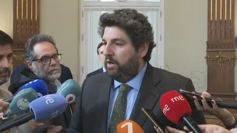 Fernando L&oacute;pez Miras, presidente de la Regi&oacute;n de Murcia (foto: La 7)