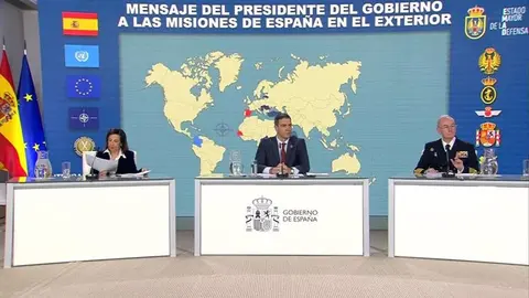 S&aacute;nchez felicita la Navidad a las tropas en el exterior y ensalza su labor ante emergencias y cat&aacute;strofes como la dana


El presidente del Gobierno, Pedro S&aacute;nchez, ha mantenido este martes una videoconferencia con las unidades espa&ntilde;olas en misiones humanitarias y de paz en el exterior, con motivo de la celebraci&oacute;n de la Navidad.

Leer m&aacute;s: https://www.europapress.es/nacional/noticia-sanchez-felicita-navidad-tropas-exterior-ensalza-labor-emergencias-catastrofes-dana-20241224091518.html

(c) 2024 Europa Press. Est&aacute; expresamente prohibida la redistribuci&oacute;n y la redifusi&oacute;n de este contenido sin su previo y expreso consentimiento (foto: EP)