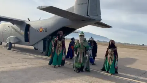 Los Reyes Magos en la Base A&eacute;rea de Alcantarilla