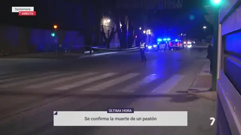 Lugar donde ha sido atropellado un hombre de avanzada edad en Santomera (foto: La 7)