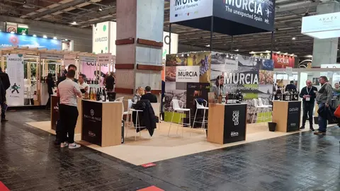 Stand de la Regi&oacute;n de Murcia en la Feria Wine de Par&iacute;s (foto: CARM)