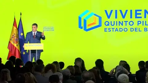 Pedro S&aacute;nchez anuncia las doce medidas del Gobierno de Espa&ntilde;a para afrontar el problema social de la vivienda (foto: EP)