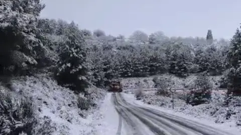 Nieve en Moratalla