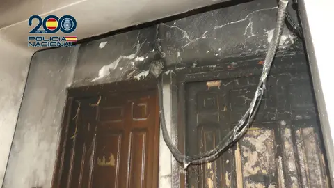 Incendio en una vivienda de Alcantarilla (foto: PN)