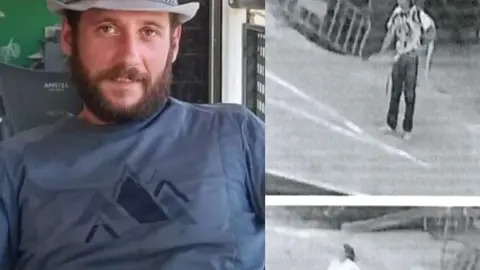 &lsquo;El Macho&rsquo; en uno de los v&iacute;deos donde supuestamente agrede a una mujer, que corre desesperada para huir (foto: Europa Press)