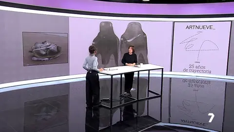 Entrevista a la directora de Art Nueve en 'Las Noticias de la Noche' (foto: La 7)