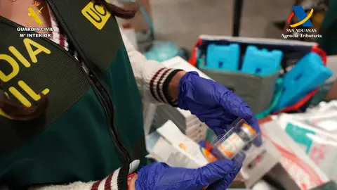 Uno de los materiales incautados