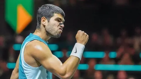 Carlos Alcaraz en el ATP 500 de R&oacute;terdam (foto: EP)