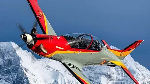 El nuevo Pilatus PC 21 de la Patrulla &Aacute;guila