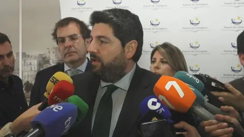 Fernando L&oacute;pez Miras, presidente de la Regi&oacute;n de Murcia (foto: La 7)