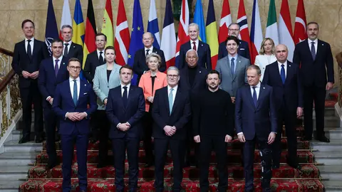 Los l&iacute;deres europeos con Zelenski