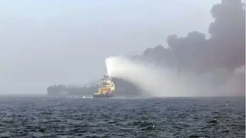 Choque de los dos barcos en Yorkshire