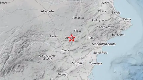 El IGN confirma un movimiento s&iacute;smico al este de Jumilla (foto: IGN)