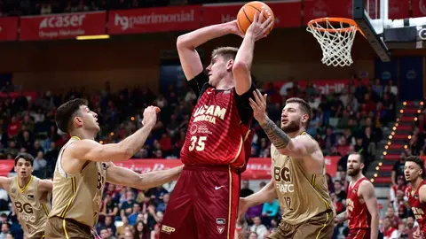 Birgander, durante el partido ante el Girona