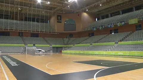 El Palacio de los Deportes de Murcia se prepara para la Copa (foto: Andr&eacute;s Bl&aacute;zquez)