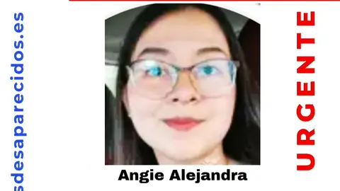 Angie Alejandra, joven de 22 a&ntilde;os desparecida en Murcia (foto: SOS Desaparecidos)