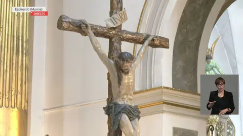 El Cristo de la Salud del barrio murciano de Espinardo (foto: La 7)