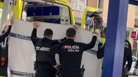 Momento del incidente (foto: La 7)