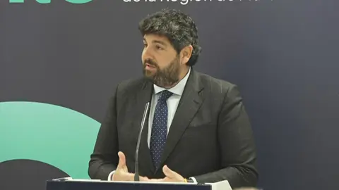 Fernando L&oacute;pez Miras, presidente de la Regi&oacute;n de Murcia (foto: La 7)