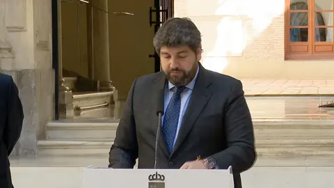 L&oacute;pez Miras durante su intervenci&oacute;n (foto: La 7)