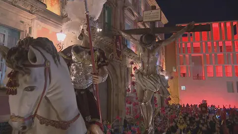 La Sagrada Lanza, el nuevo paso de la Cofrad&iacute;a de la Sangre de Murcia (foto: La 7)