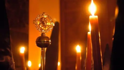 Imagen de la procesi&oacute;n del Jueves Santo, la Cofrad&iacute;a del Sant&iacute;simo Cristo del Refugio (foto: EP)
