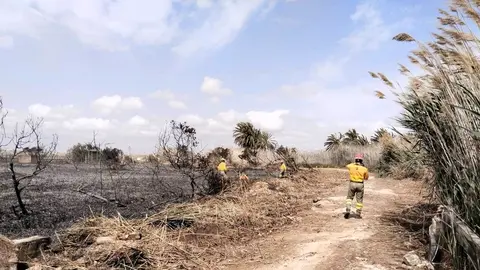 Imagen facilitada por la Unidad de Defensa contra los Incendios Forestales