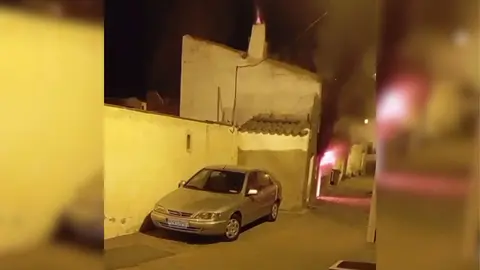 Incendio en una vivienda en Caravaca de la Cruz (foto: La 7)
